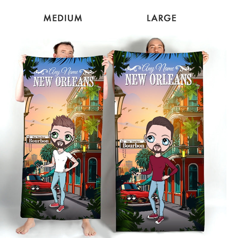 MrCB Personalized New Orleans Beach Towel - Image 2