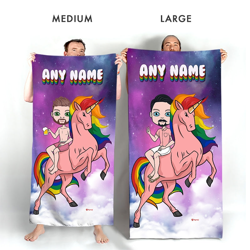 MrCB Rainbow Unicorn Beach Towel - Image 3