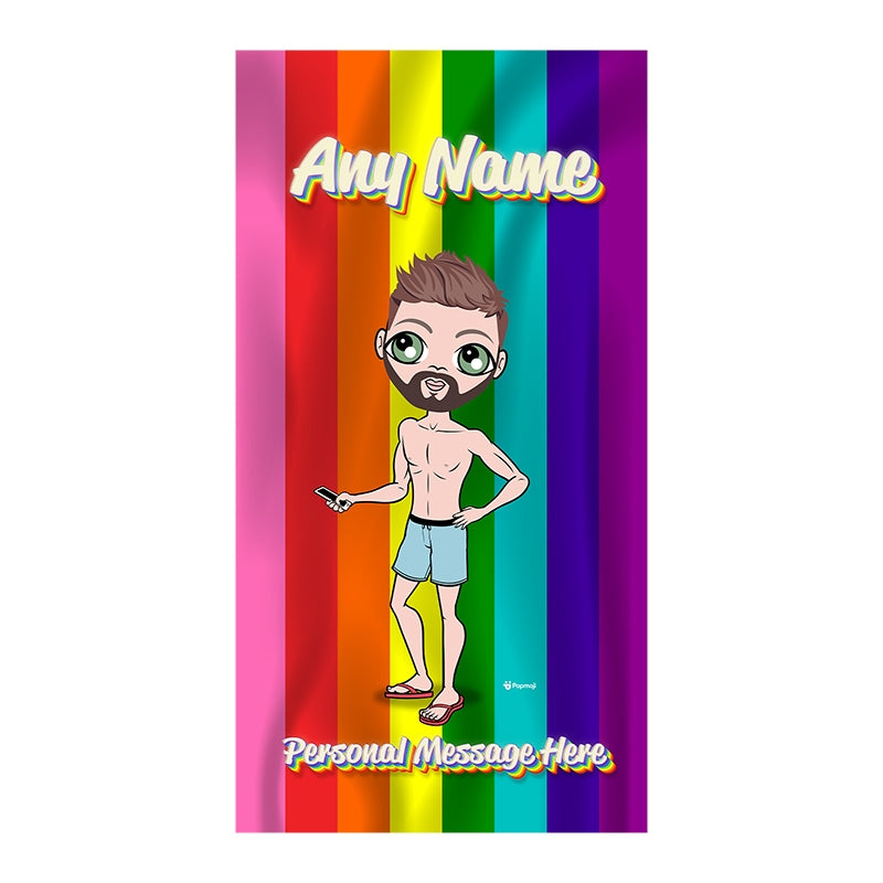 MrCB Pride Flag Beach Towel - Image 2