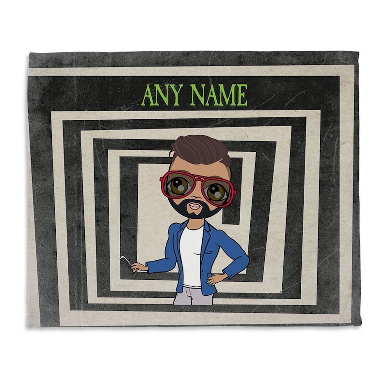 Mens Freaky Funky Box Fleece Blanket - Image 1