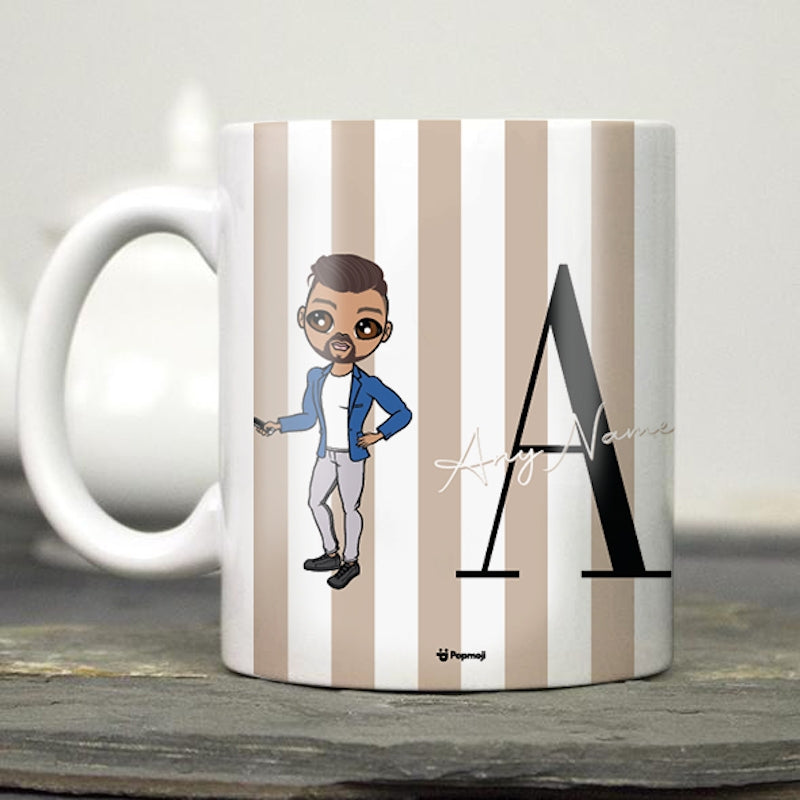 MrCB The LUX Collection Initial Stripe Mug - Image 2