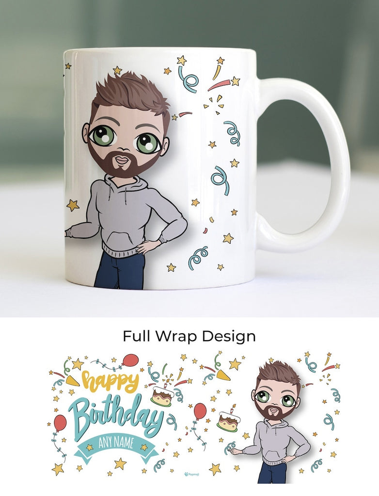 MrCB Personalized Patterned Birthday Mug - Image 1