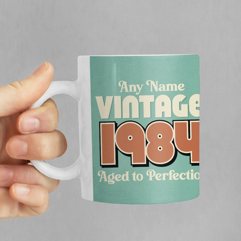 MrCB Personalized Vintage Birthday Mug - Image 4