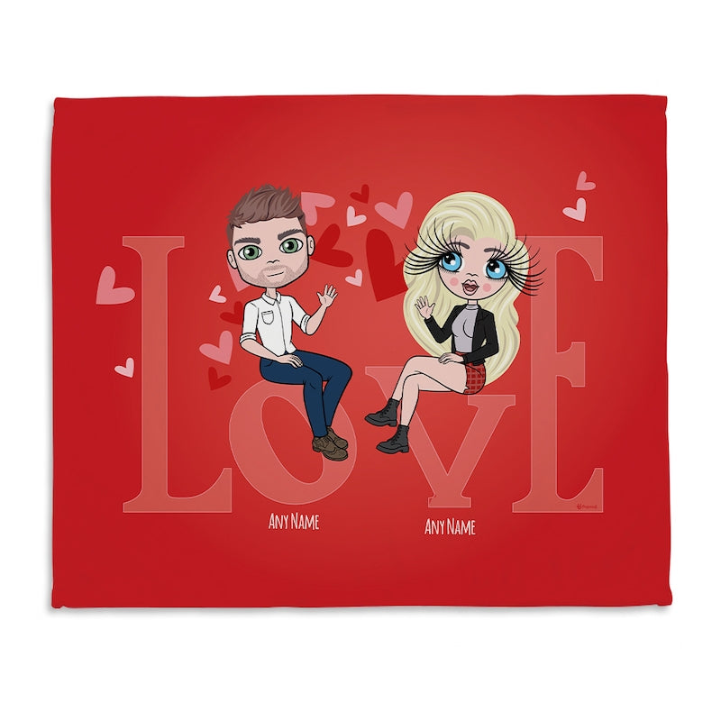 Multi Character Couples Love Fleece Blanket - Image 2