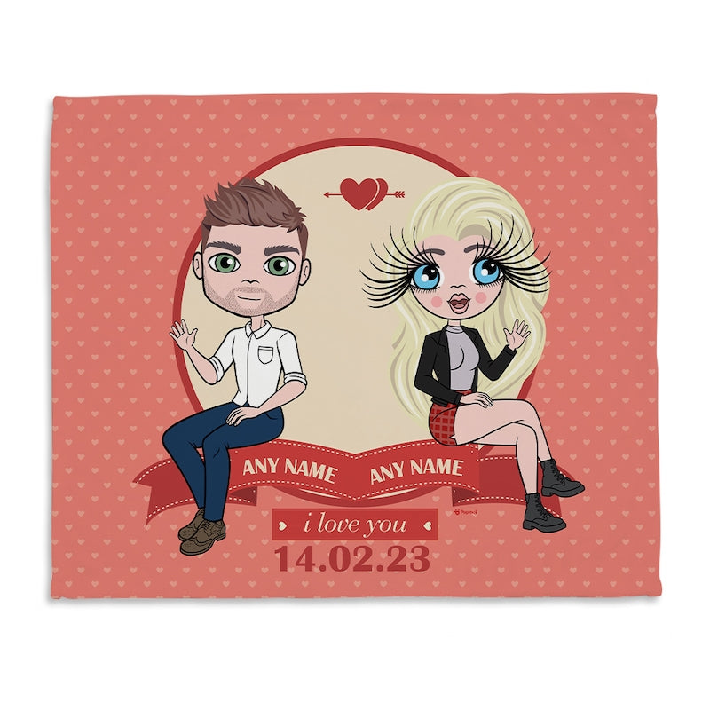 Multi Character Couples Special Date Fleece Blanket - Image 3