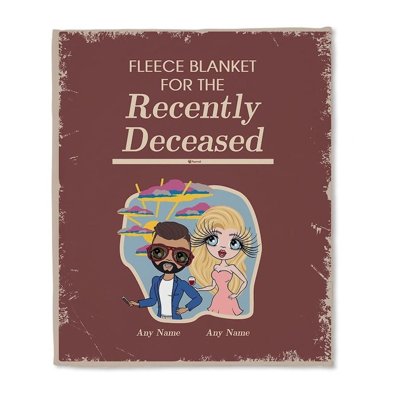 Multi Character Couples Recently Departed Fleece Blanket - Image 1