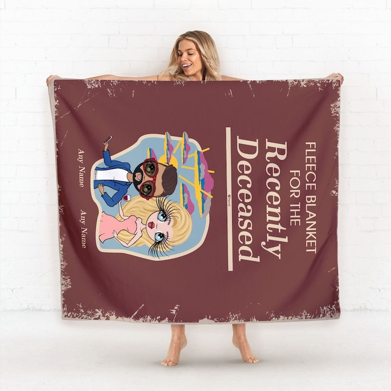 Multi Character Couples Recently Departed Fleece Blanket - Image 3