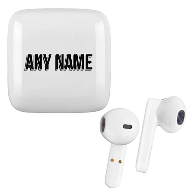 Personalized Name Bold Wireless Touch Earphones - Image 1