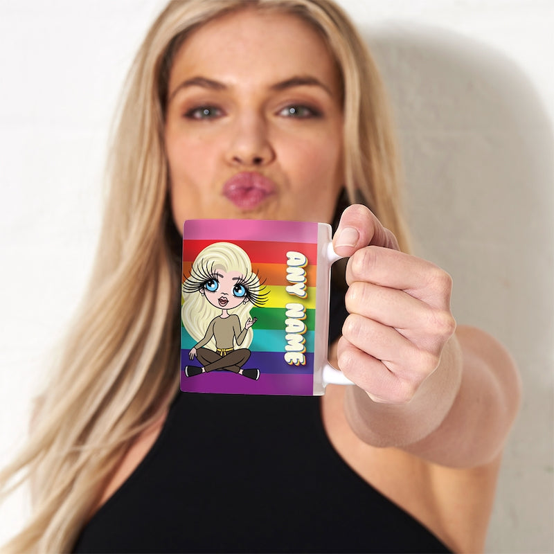 Womens Personalized Pride Flag Mug
