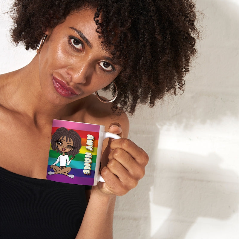 Womens Personalized Pride Flag Mug