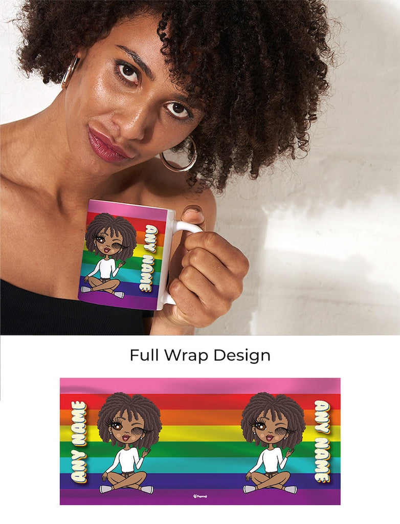 Womens Personalized Pride Flag Mug