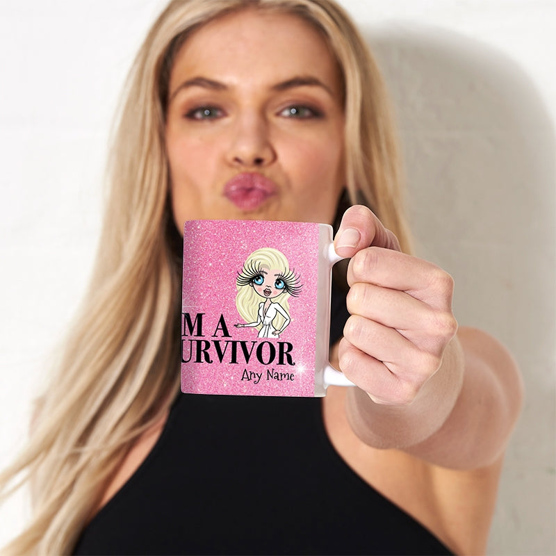 Womens Personalized I'm A Survivor Mug