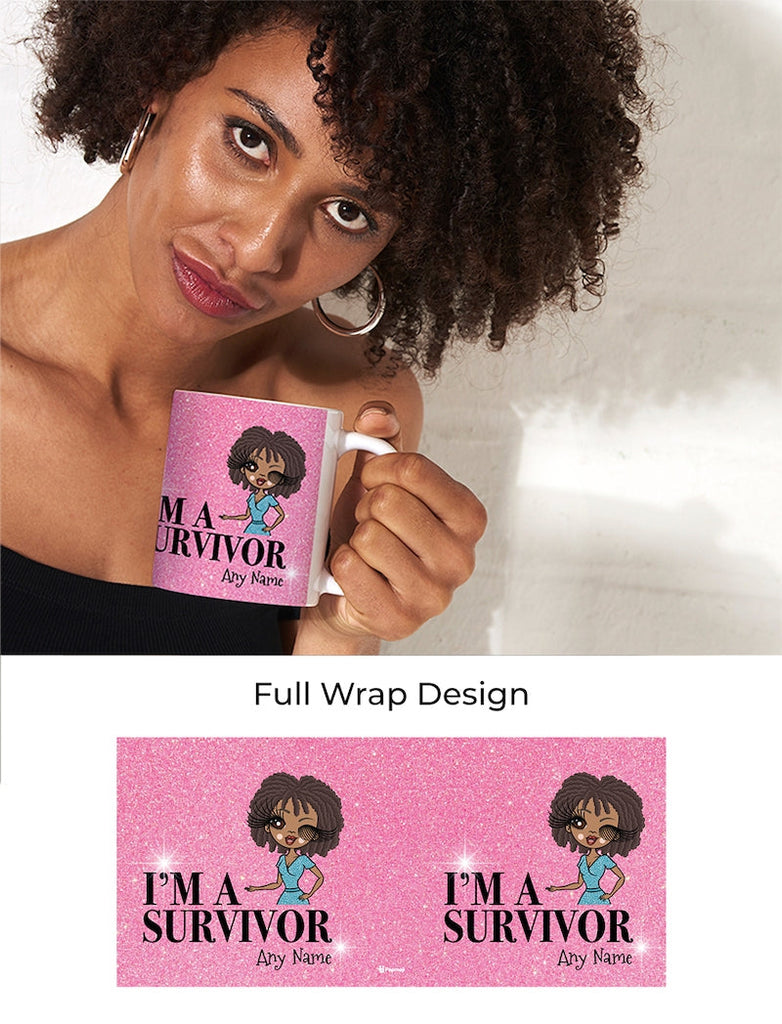 Womens Personalized I'm A Survivor Mug