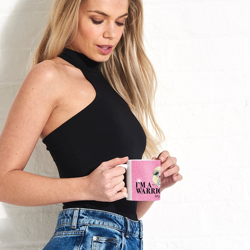Womens Personalized I'm A Warrior Mug