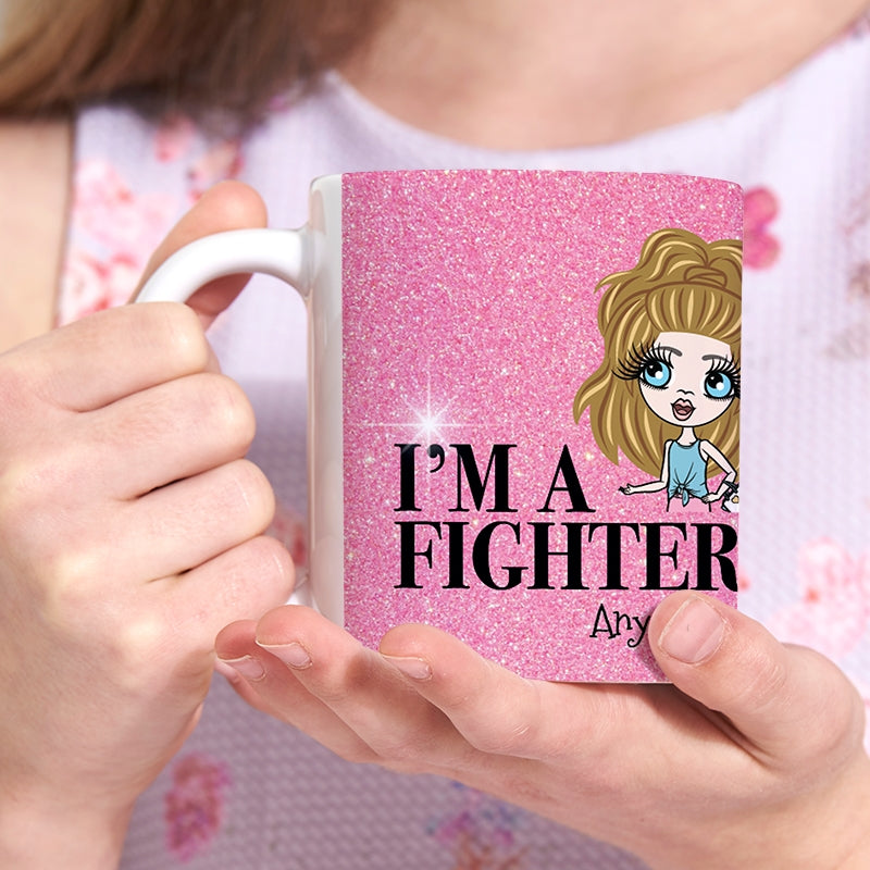 ClaireaBella Girls Personalized I'm A Fighter Mug - Image 5