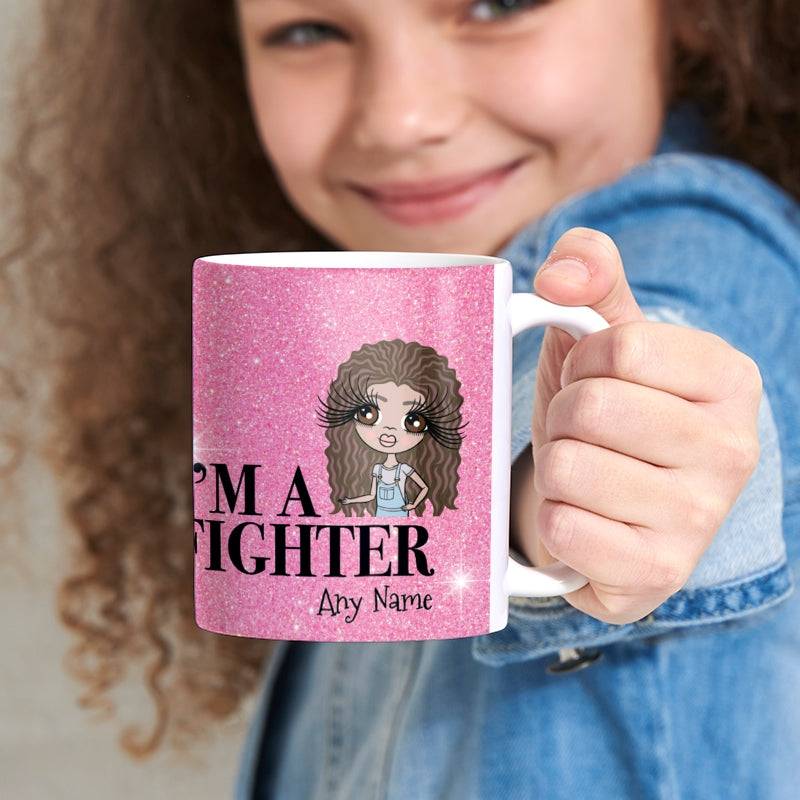 ClaireaBella Girls Personalized I'm A Fighter Mug - Image 4