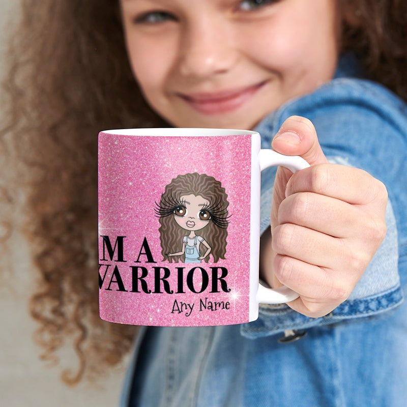 ClaireaBella Girls Personalized I'm A Warrior Mug - Image 4