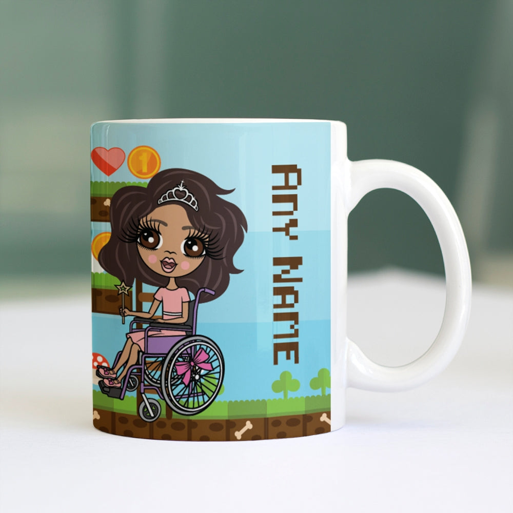 Girls Personalized Wheelchair Gamer Mug