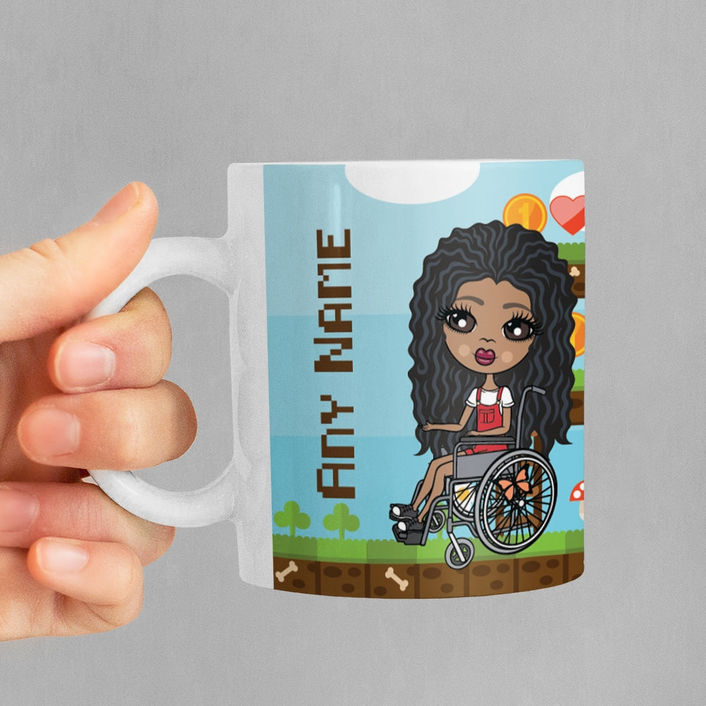 Girls Personalized Wheelchair Gamer Mug