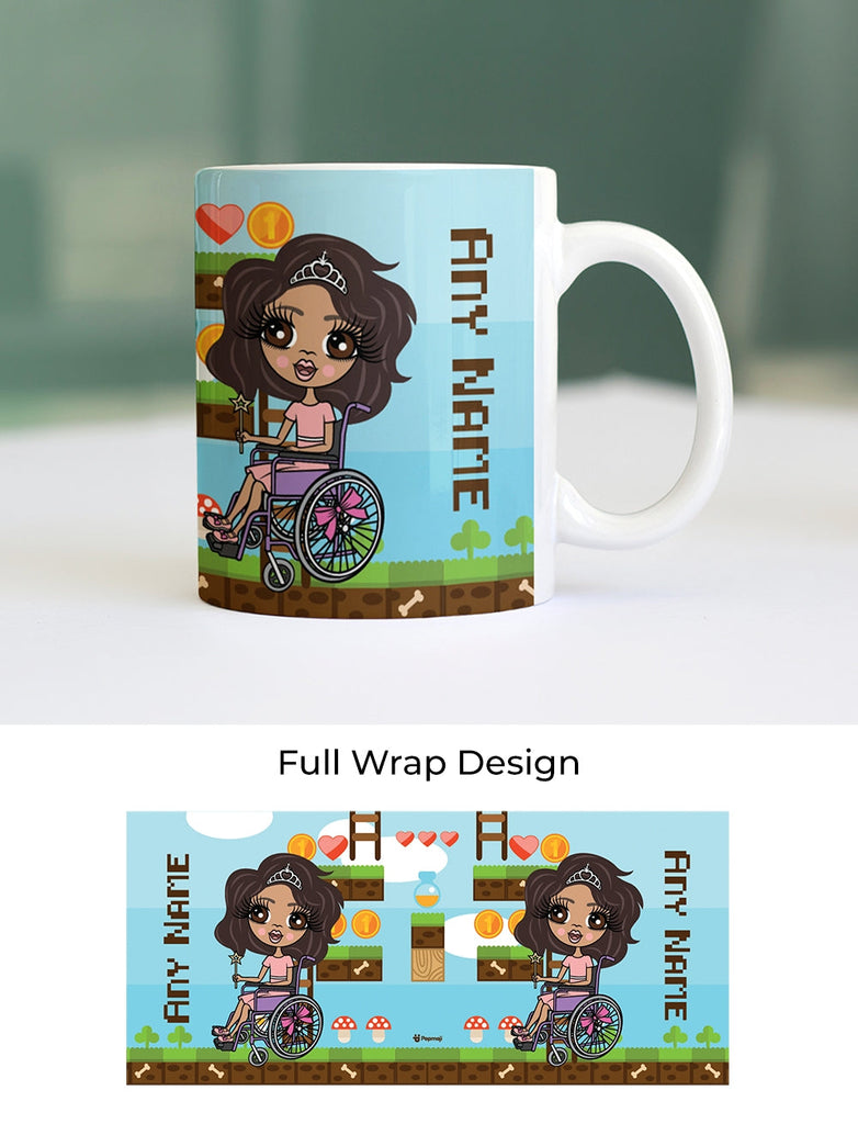 Girls Personalized Wheelchair Gamer Mug