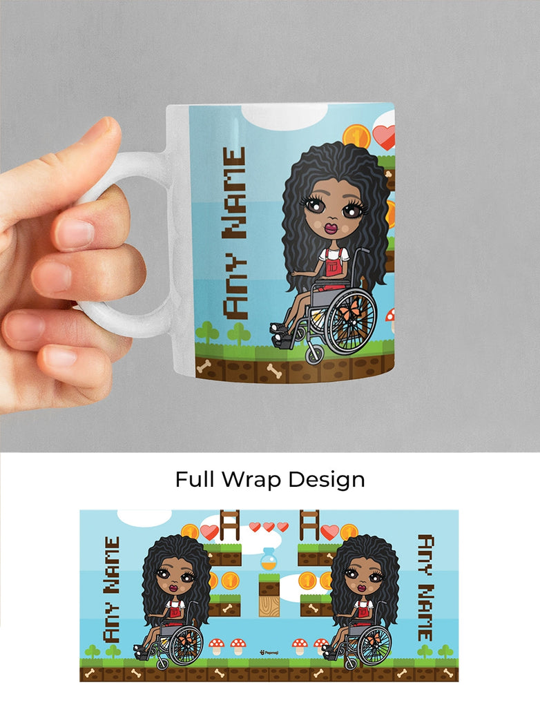 Girls Personalized Wheelchair Gamer Mug