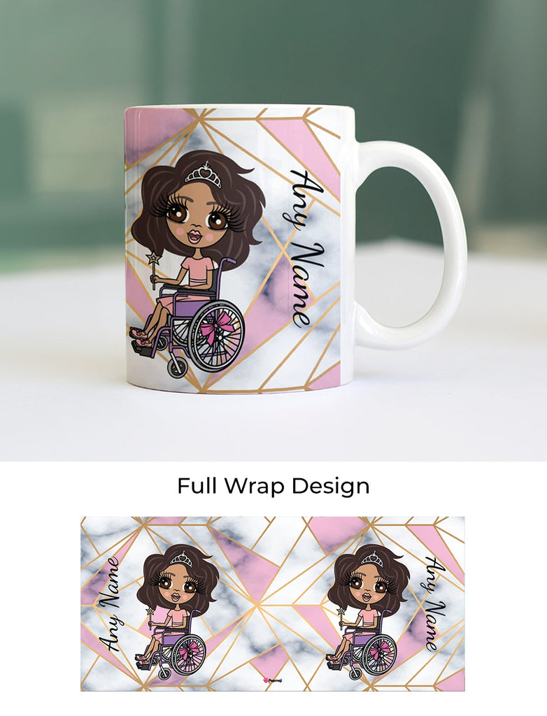 Girls Personalized Wheelchair Geo Mug