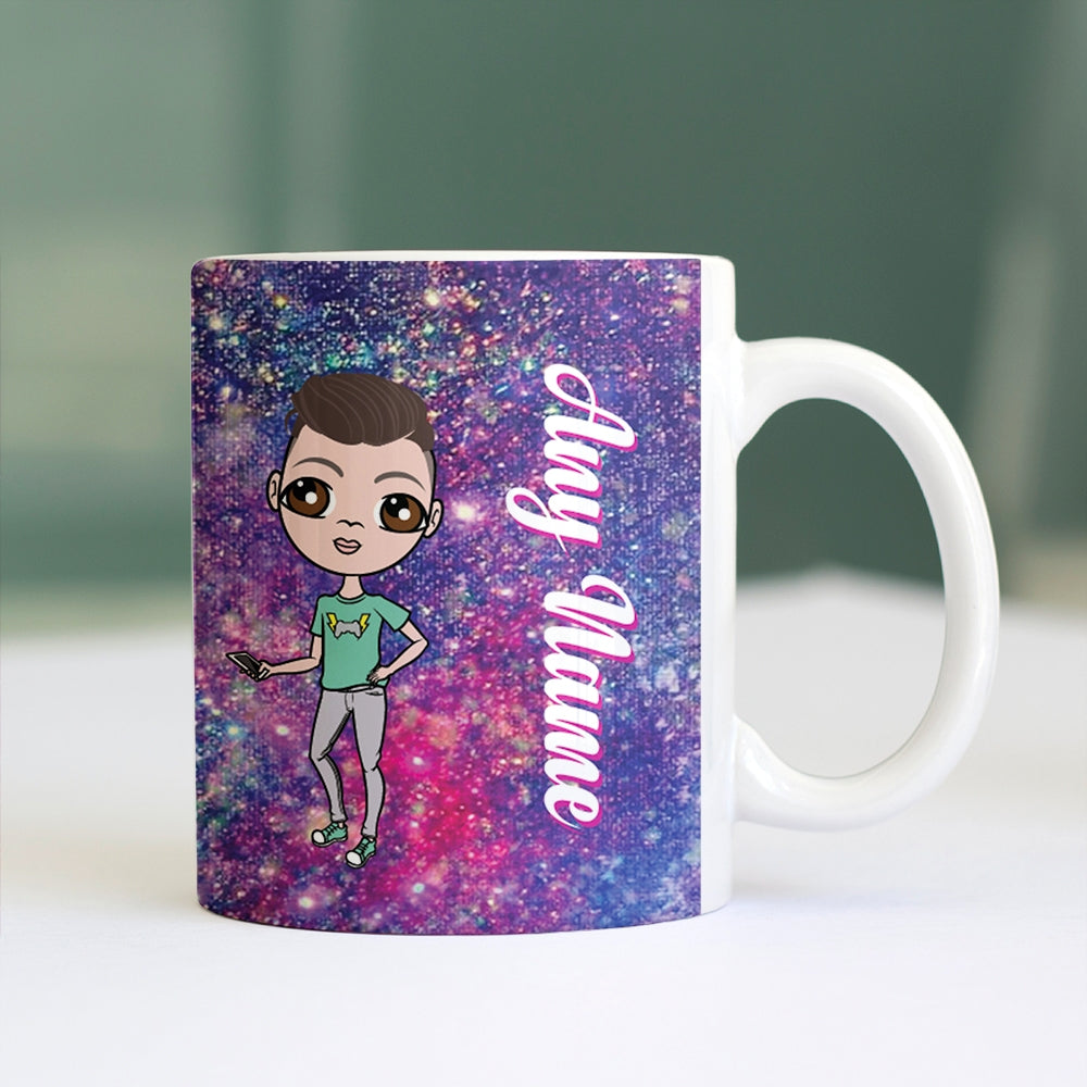 Jnr Boys Galaxy Glitter Mug - Image 1