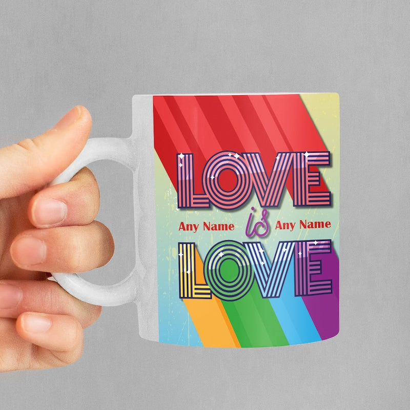 Multi Character Couples Love Is Love Mug - Image 4