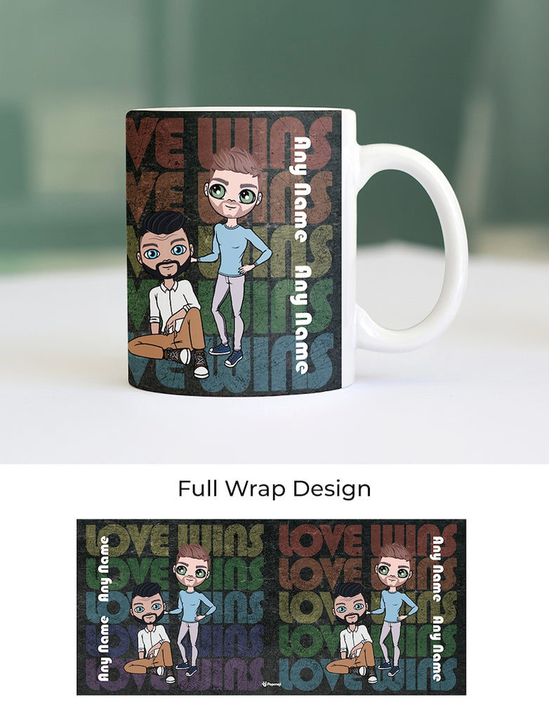 Multi Character Couples Love Wins Mug - Image 4