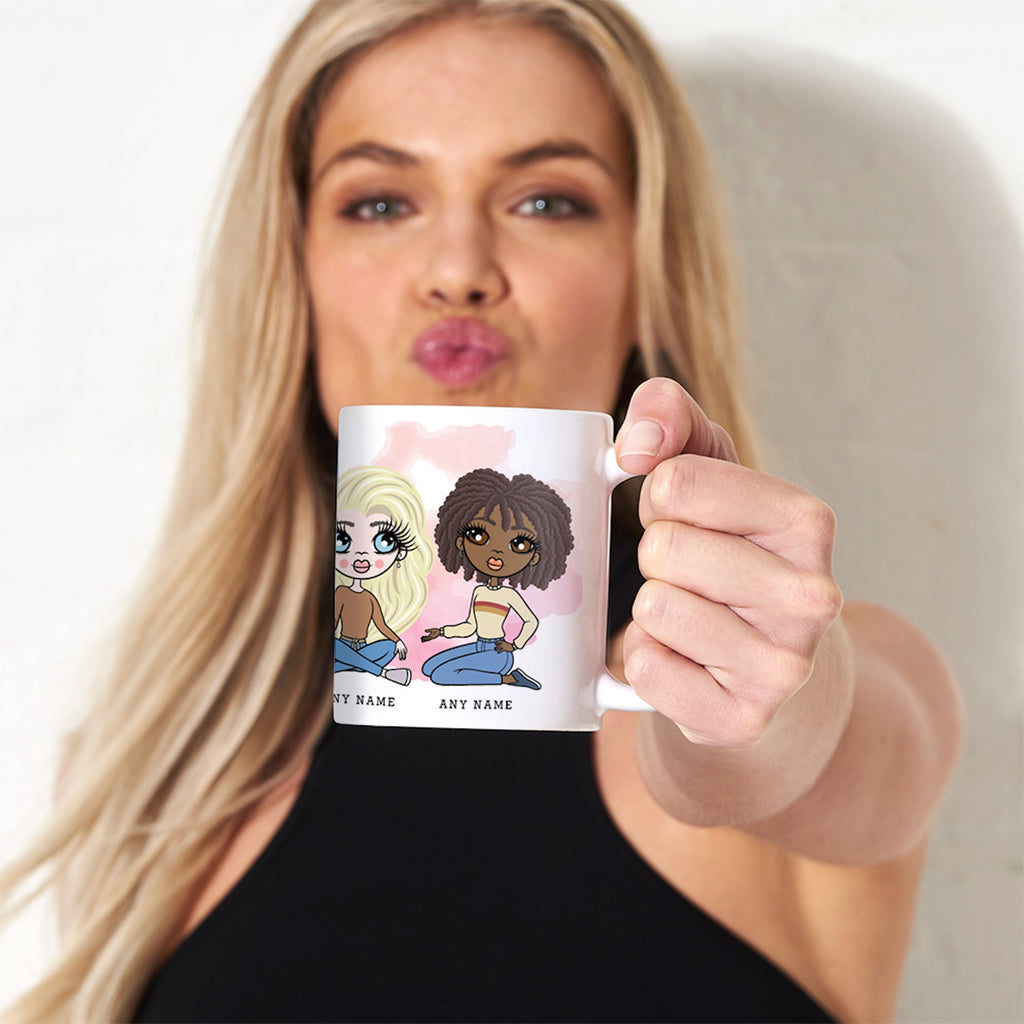 Multi Character Personalized Friends White Mug - Image 1