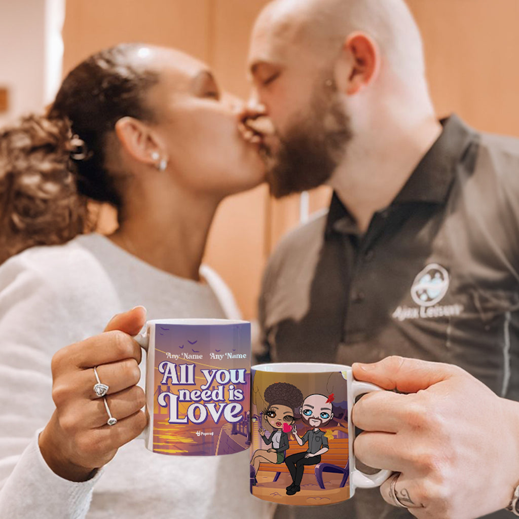 Multi Character Couples All You Need Is Love Mug - Image 1