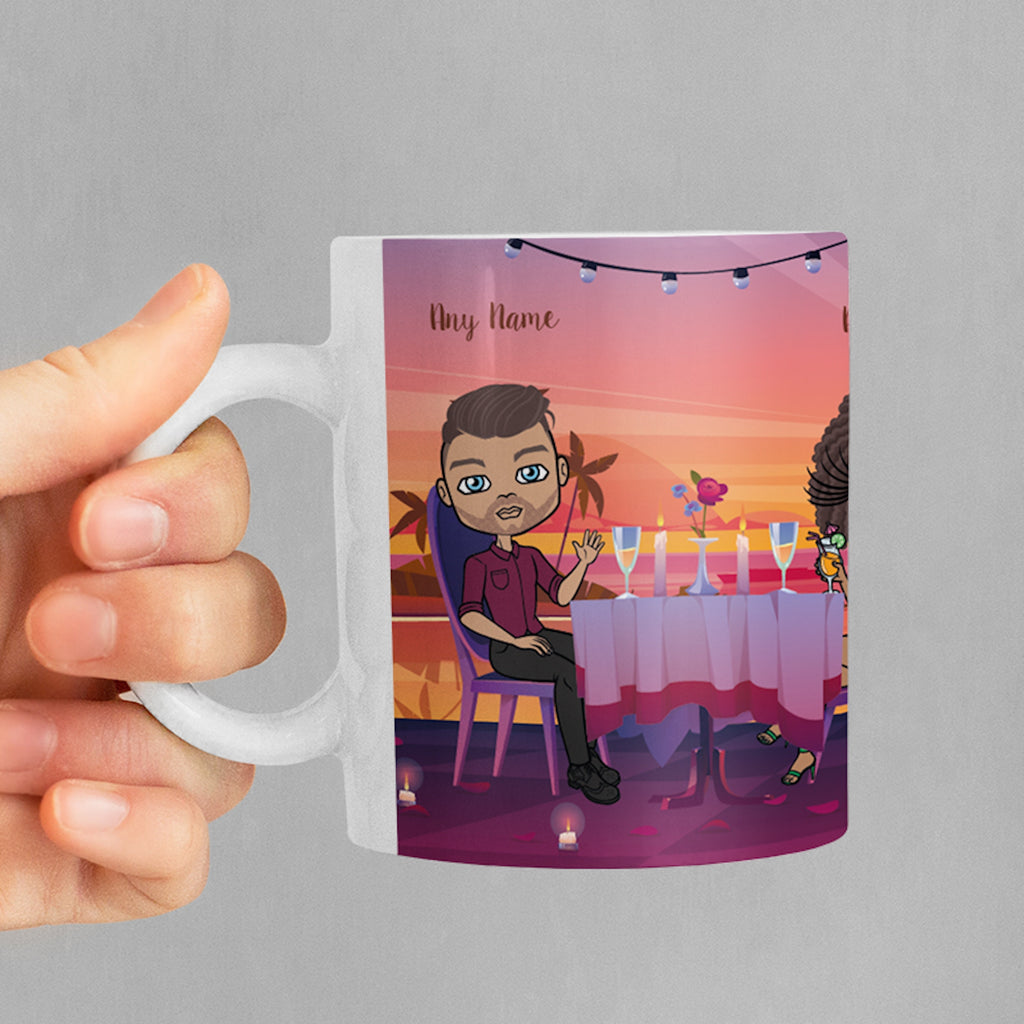 Multi Character Couples Exotic Date Mug - Image 4