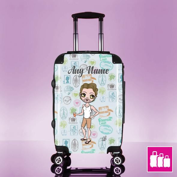 MrCB Travel Stamp Suitcase - Image 0