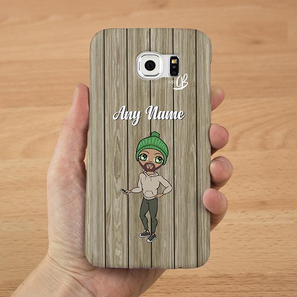 MrCB Personalized Wood Grain Phone Case - Image 0