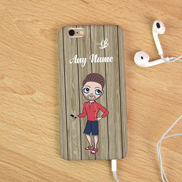 MrCB Personalized Wood Grain Phone Case - Image 2