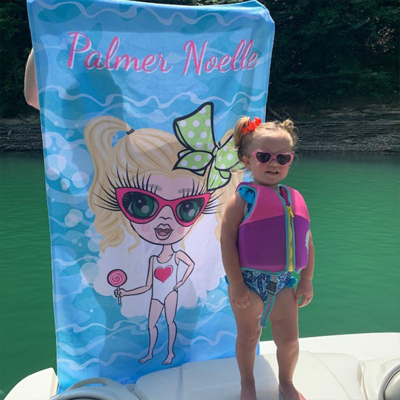 ClaireaBella Girls Pool Beach Towel