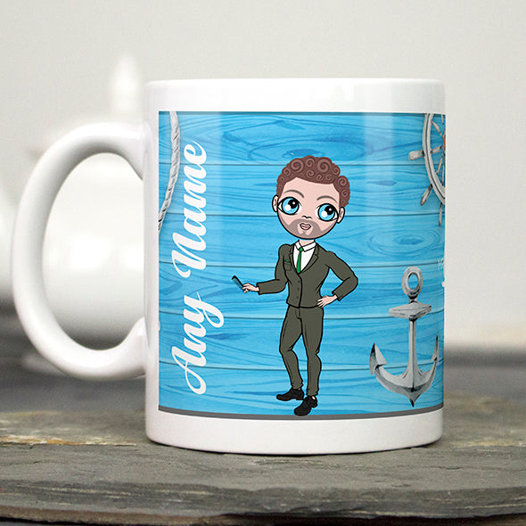 MrCB Nautical Print Mug - Image 1