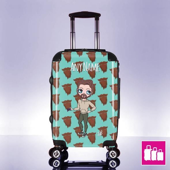 MrCB Beard Print Suitcase - Image 0