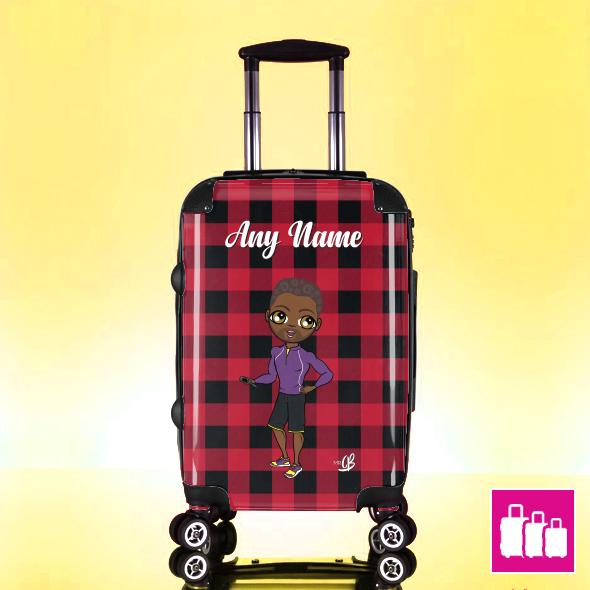 MrCB Tartan Print Suitcase - Image 0