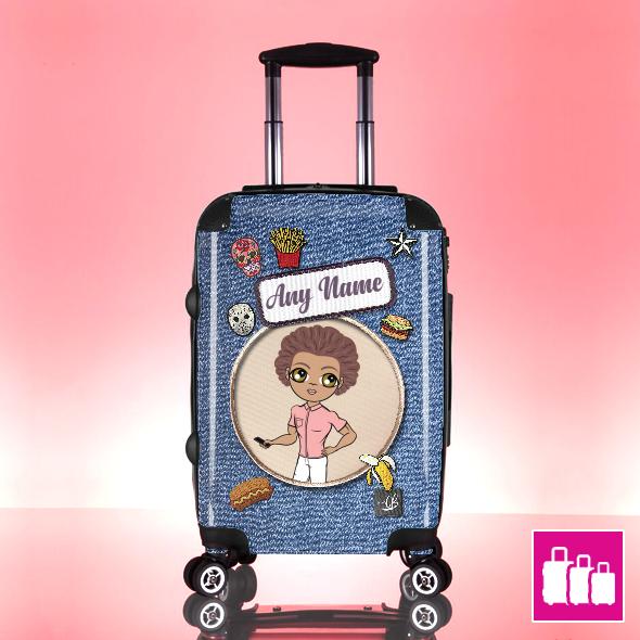 MrCB Denim Effect Suitcase - Image 0