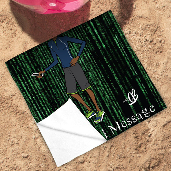 MrCB Code Print Beach Towel - Image 3