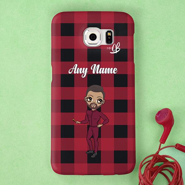 MrCB Tartan Print Personalized Phone Case - Image 1