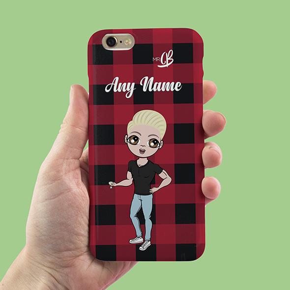 MrCB Tartan Print Personalized Phone Case - Image 2