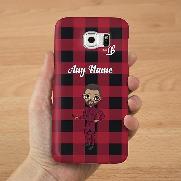 MrCB Tartan Print Personalized Phone Case - Image 0