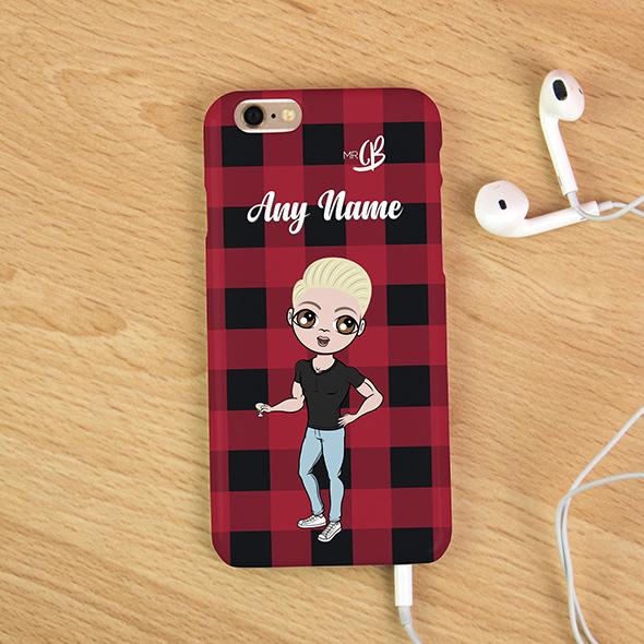 MrCB Tartan Print Personalized Phone Case - Image 3