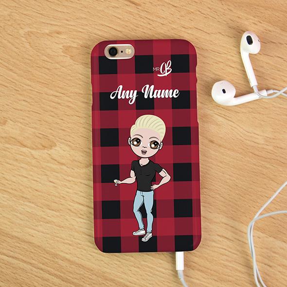 MrCB Tartan Print Personalized Phone Case - Image 3