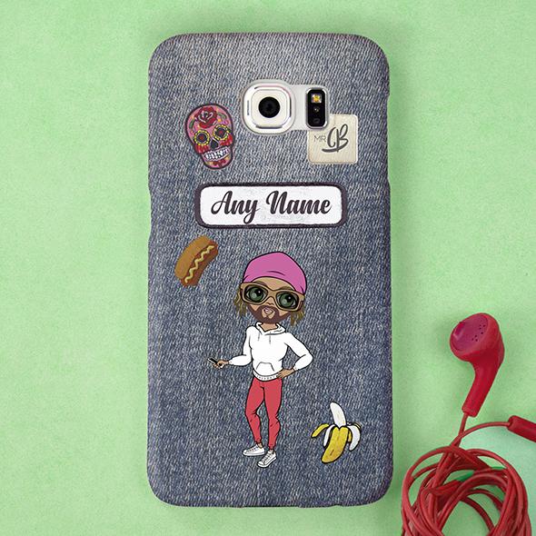 MrCB Denim Effect Personalized Phone Case - Image 3