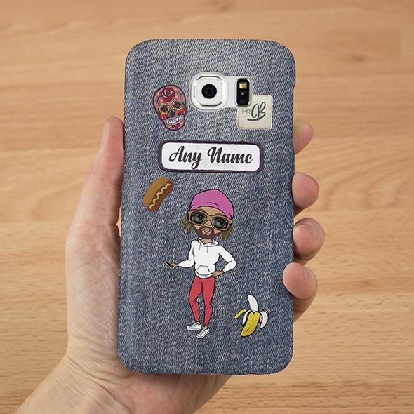 MrCB Denim Effect Personalized Phone Case - Image 2