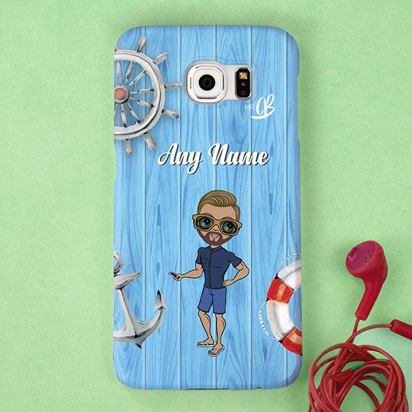 MrCB Nautical Print Personalized Phone Case - Image 1