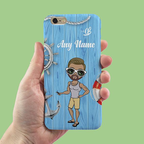 MrCB Nautical Print Personalized Phone Case - Image 2